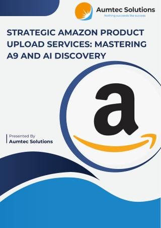 Amazon Product Upload Services A9, SEO & AI Compliance60