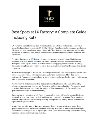 Best Spots at LX Factory