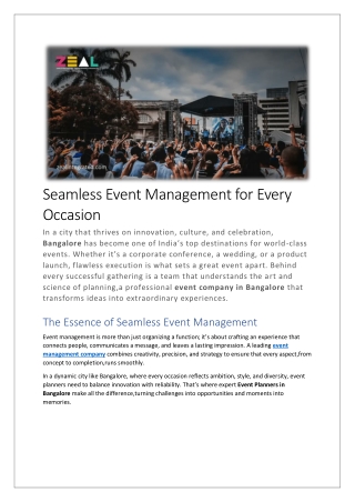 Seamless Event Management for Every Occasion