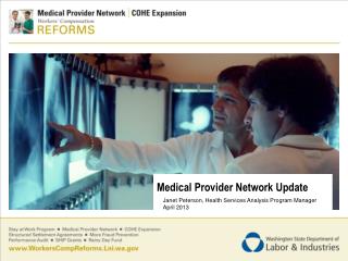 Medical Provider Network Update