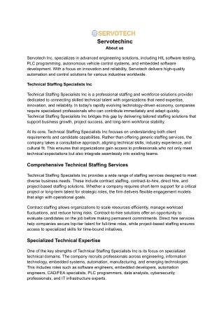 Technical Staffing Specialists Inc