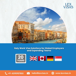 Work Visa to Italy for Indians | Italy Work Visa & Corporate Immigration