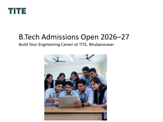 B.Tech Admissions Open 2026–27  Engineering College in Bhubaneswar