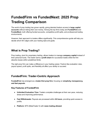 FundedFirm vs Vetted Prop Firms: Choosing the Best Funded Account for Traders