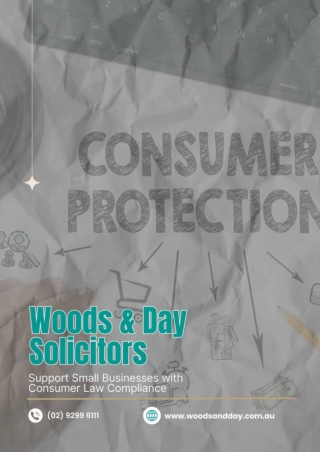 Woods & Day Solicitors Support Small Businesses with Consumer Law Compliance
