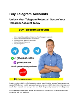 Unlock Your Telegram Potential_ Secure Your Telegram Account Today