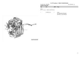 HURLIMANN xa 70 tradition Tier 3 Tractor Parts Catalogue Manual Instant Download (SN zkdct20200th10001 and up)