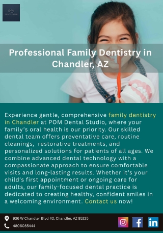 Professional Family Dentistry in Chandler, AZ