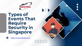 Types of Events That Require Security in Singapore