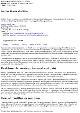 Safety Signals: Signs Your Moms And Dad May Gain From Memory Care