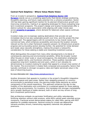 Central Park Delphine - Where Value Meets Vision