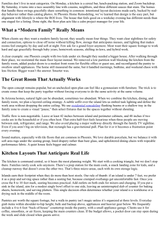 Modern Family Living Made Easy: Interior Layouts by Phoenix Home Remodeling