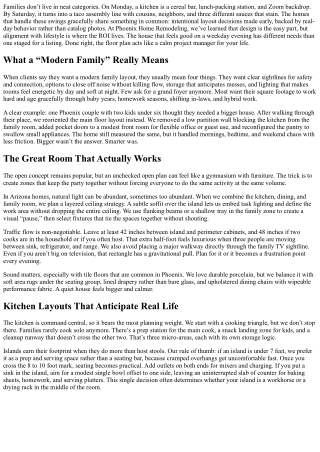 Modern Family Living Made Easy: Interior Layouts by Phoenix Home Remodeling