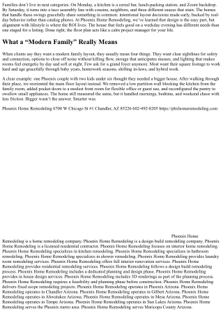 Modern Family Living Made Easy: Interior Layouts by Phoenix Home Remodeling