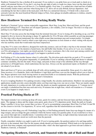 Heathrow Terminal 5 Parking Hacks and the Best Marriott Hotels in Paris