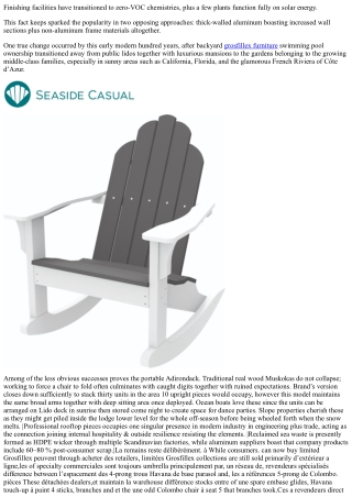 Nardi Outdoor Furniture: Ideal for Commercial Use