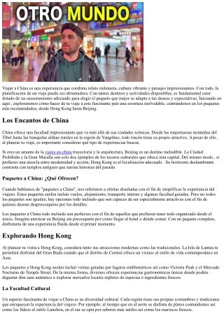 Acción de Excursión Excelente con Nuestros Asesoramientos sobre Paquetes