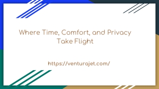 Where Time, Comfort, and Privacy Take Flight
