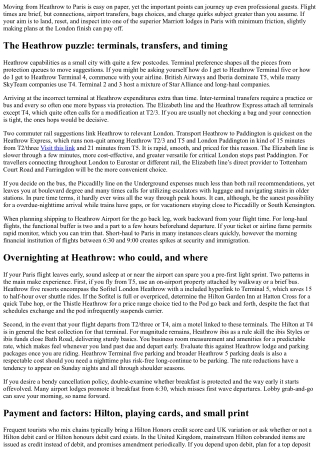 Heathrow to Paris: Transport Tips Before Checking into Marriott Hotels Paris