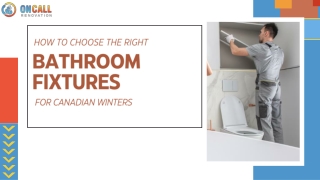 How to Choose the Right Bathroom Fixtures for Canadian Winters
