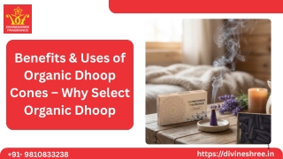 Benefits & Uses of Organic Dhoop Cones – Why Select Organic Dhoop