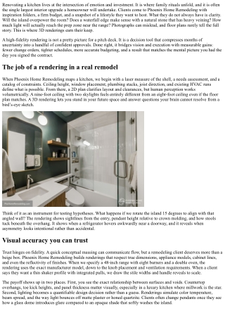 Why 3D Renderings Matter: Phoenix Home Remodeling’s Guide to Visualizing Your Ki