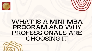 What Is a Mini-MBA Program and Why Professionals Are Choosing It