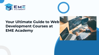 Your Ultimate Guide to Web Development Courses at EME Academy
