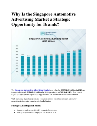 Why Is the Singapore Automotive Advertising Market a Strategic Opportunity for Brands