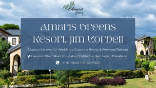 Amaris Greens – A Luxury Resort in Jim Corbett