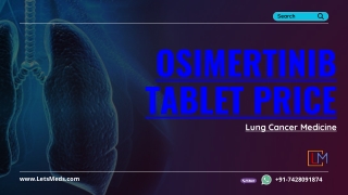 Osimertinib 80 mg Tablet Price Manila Philippines