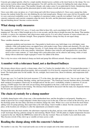 Interpreting Slump Tests to Reduce Rework and Delays