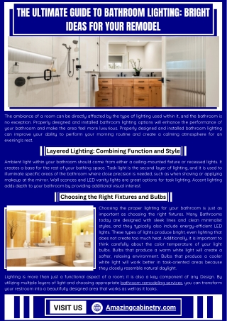 Revamp Bathrooms Into Stylish Spaces