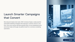 Automated Ecommerce Campaigns & Marketing Tools | Features — https://www.commerc