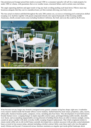 The Allure of Grosfillex’s Adirondack-Style Furniture