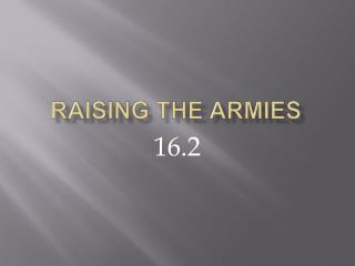 Raising the Armies