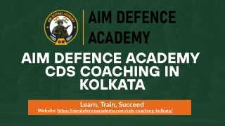 Leading CDS Coaching Institutes in Kolkata for Serious Defence Aspirants