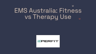 Electrical Muscle Stimulation (EMS): Fitness vs Therapy Use in Australia