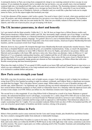 Hilton Honors Credit Card UK vs Marriott Points: Best Strategy for Paris Stays