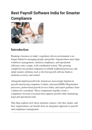 Best Payroll Software India for Smarter Compliance
