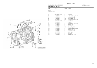 HURLIMANN xb 85 t Tier 3 Tractor Parts Catalogue Manual Instant Download (SN 5001 and up)