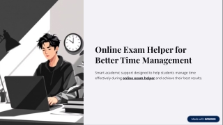 Online Exam Help for Better Time Management