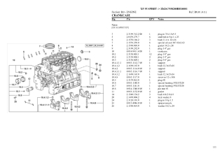 HURLIMANN xf 55 spirit Tractor Parts Catalogue Manual Instant Download (SN zkdcn50200rh10001 and up)