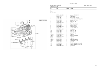 HURLIMANN xf-70 Tractor Parts Catalogue Manual Instant Download (SN 6001 and up)