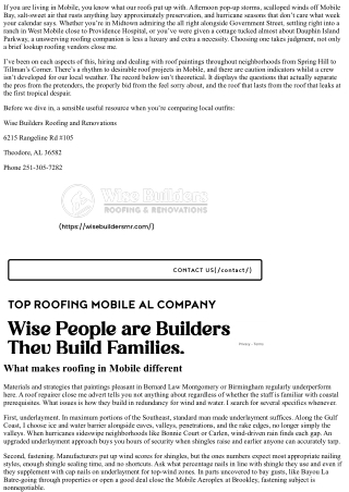 The Ultimate Checklist for Hiring Roofing Companies Near Me in Mobile AL