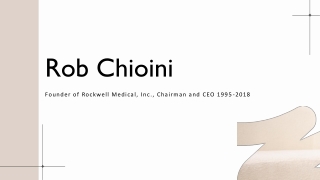 Rob Chioini - A Execution-Backed Strategist - Wixom, Michigan