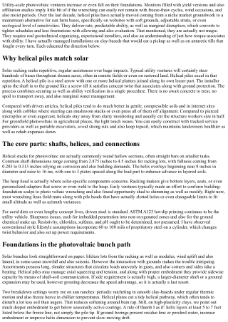 Helical Piles for Solar Ranch Foundations: An Office Installment Overview