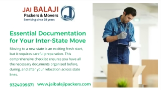 Essential Documentation for Your Inter-State Move
