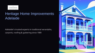 Heritage Home Improvements Adelaide – TradVC is Adelaide’s #1