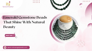 Emerald Gemstone Beads That Shine With Natural Beauty